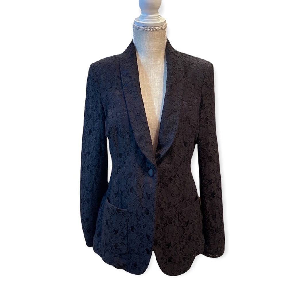 Guess Vintage Black Lace Jacket L